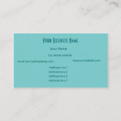 Blauw, Groen Abstract Visitekaartje (Achterkant)