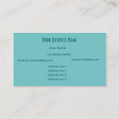 Blauw, Groen Abstract Visitekaartje (Achterkant)