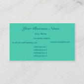 Blauw, Groen Abstract Visitekaartje (Achterkant)