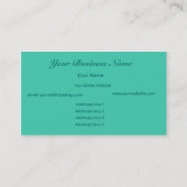 Blauw, Groen Abstract Visitekaartje (Achterkant)