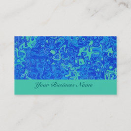 Blauw, Groen Abstract Visitekaartje