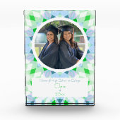  Blauw Groen Afstuderen Foto Keepsake Gift (Voorkant)