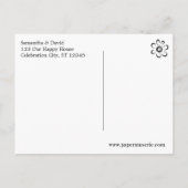 Blauw Groen Aqua Waterverf Modern Save the Date 2 Aankondigingskaart (Achterkant)