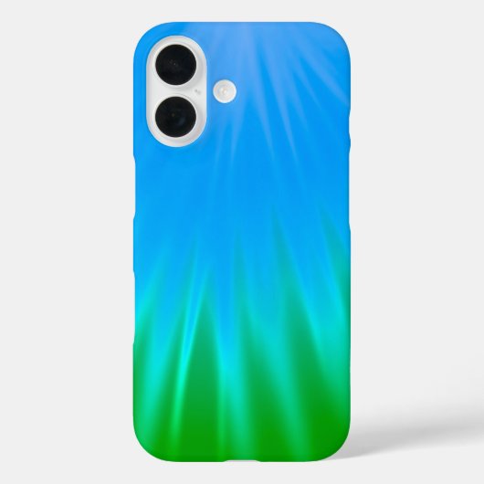 Blauw & Groen Aurora-geïnspireerde iPhone 16 Hoesj Case-Mate iPhone Case (Achterkant)
