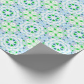  Blauw Groen Baby Kids Verjaardag Magic Star Cadeaupapier (Hoek)