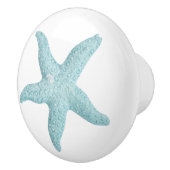 Blauw, groen balkvangerontwerp keramische knop (Rechts)