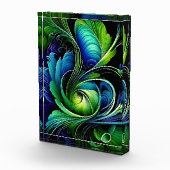 Blauw groen blad abstract fotoblokken (Rechts)