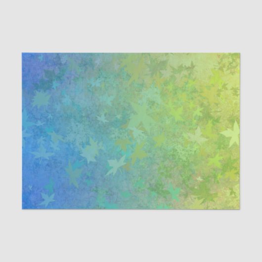 Blauw groen bladerend papier (Voorkant)
