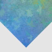 Blauw groen bladerend papier (Detail)