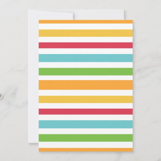 Blauw Groen Blauw 'Over een Feest Fiesta 1e Verjaa Kaart (Achterkant)