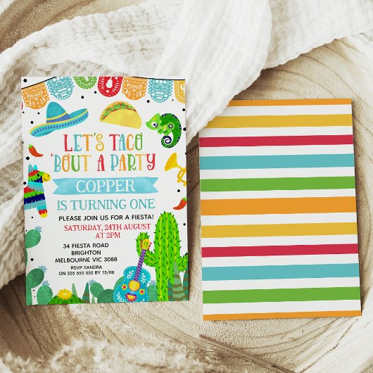 Blauw Groen Blauw 'Over een Feest Fiesta 1e Verjaa Kaart