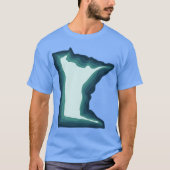 Blauw Groen Blauwgroen Minnesota T-shirt (Voorkant)