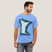 Blauw Groen Blauwgroen Minnesota T-shirt (Voorkant volledig)