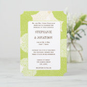 Blauw & Groen Bloemen Chrysanthemum Bruiloft Kaart (Staand voorkant)