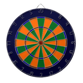 Blauw, Groen, Bruin en Oranje Metaalkooi Dartboard Dartbord