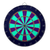 Blauw, Groen, Bruin en Paarse Metaalkooi Dartboard Dartbord (Voorkant)