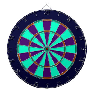Blauw, Groen, Bruin en Paarse Metaalkooi Dartboard Dartbord