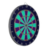 Blauw, Groen, Bruin en Paarse Metaalkooi Dartboard Dartbord (Voorkant Links)