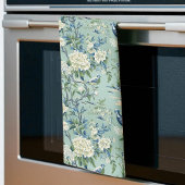 Blauw Groen Chinoiserie Stijl Bloemen Keukenhanddo Theedoek