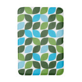 Blauw, groen, cool, trendy, moderne abstracte natu badmat (Voorkant Verticaal)