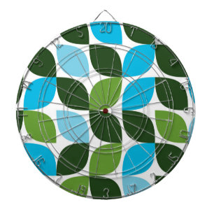 Blauw, groen, cool, trendy, moderne abstracte natu dartbord