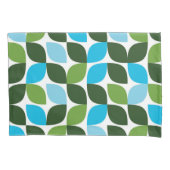 Blauw, groen, cool, trendy, moderne abstracte natu kussensloop (Voorkant)