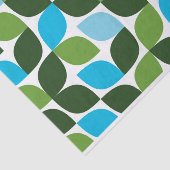 Blauw, groen, cool, trendy, moderne abstracte natu tissuepapier (Detail)