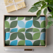 Blauw, groen, cool, trendy, moderne abstracte natu tissuepapier (Geschenk)