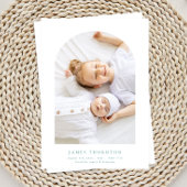 Blauw Groen Custom Twee Foto baby Geboorte Aankondiging