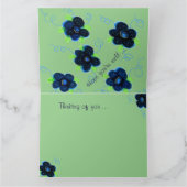 Blauw groen denken van uw Kaart (Binnen)