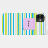 Blauw Groen eenvoudig Strippatroon Roze notitie Case-Mate iPhone Case (Achterkant (horizontaal))
