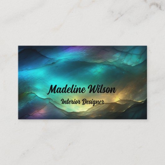 Blauw, Groen en Goud Visitekaartje (Voorkant)