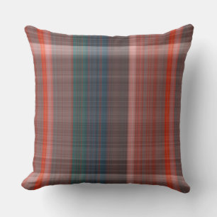 Blauw, Groen en rood Plaid Kussen