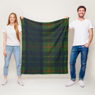 Blauw Groen en Rood Schotse Ruit Plaid Deken