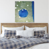 Blauw, groen en wit Abstract Canvas Afdruk (Insitu (Slaapkamer))