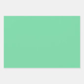 Blauw, groen en wit geruit inpakpapier vel (Voorkant 2)