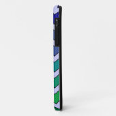 Blauw groen fade chevron stijl iphone 5 hoesje (Achterkant/links)