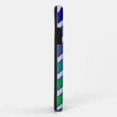 Blauw groen fade chevron stijl iphone 5 hoesje (Achterkant/rechts)