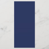 Blauw groen gebladerte groen goud geometrisch menu (Achterkant)