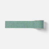 BLAUW GROEN GEBREID 3"Breed Grosgrain Lint (Voorkant)