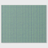 BLAUW GROEN GEBREID inpakpapier (Vlak)