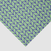BLAUW GROEN GEBREID tissuepapier (Detail)