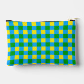 Blauw Groen Geel Check Plaid Pattern Design Etui (Achterkant)
