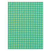 Blauw Groen Geel Check Plaid Pattern Design Tafelkleed (Voorkant)