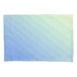 Blauw Groen Geel Ombre Kussensloop