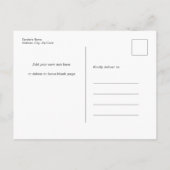 Blauw Groen Geel Regenboog Schattig Meisje Baby Sh Uitnodiging Briefkaart (Achterkant)