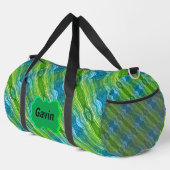 Blauw Groen Geel Zigzag Plunjezak (Rechterhoek)