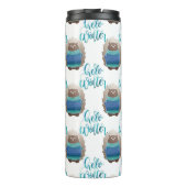 BLAUW & GROEN GEKLEED WINTER EEKHOORNS THERMOSBEKER (Achterkant)