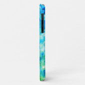 Blauw Groen Geometrisch Patroon Gesimuleerd Glas Case-Mate iPhone Case (Achterkant/links)