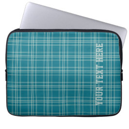  blauw/groen geplakt Custom Laptop Sleeve